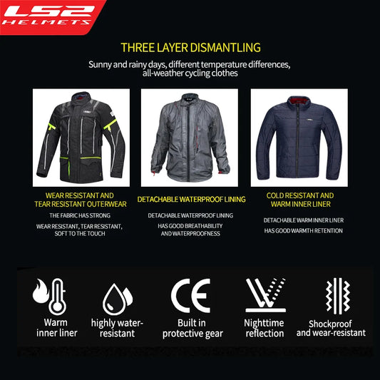 LS2 Unisex Motorcycle Jacket