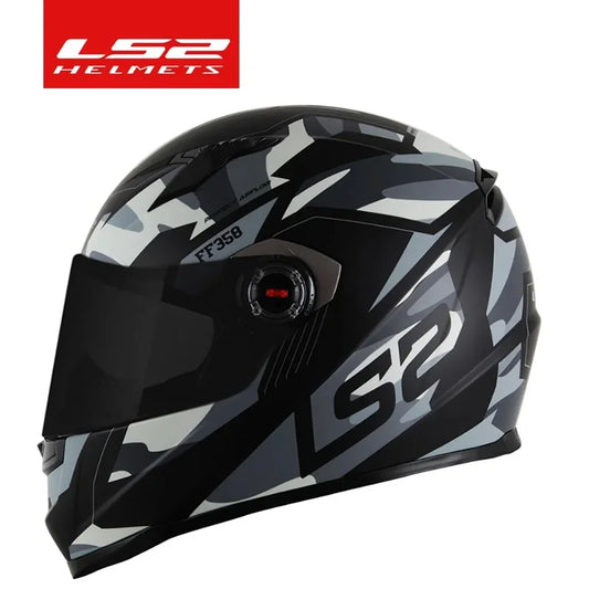 LS2 FF358 Full Face Motorcycle Helmet LS2 motocross racing helmets ECE certification