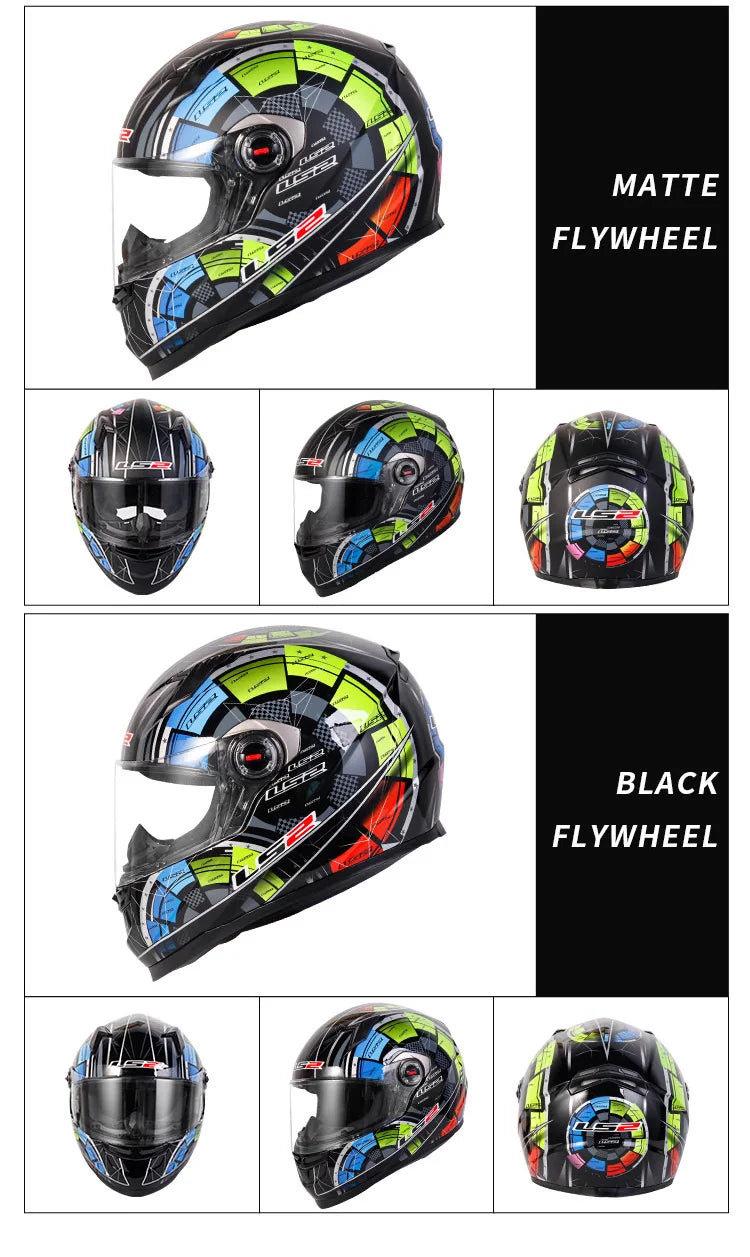 LS2 FF358 Full Face Motorcycle Helmet LS2 motocross racing helmets ECE certification