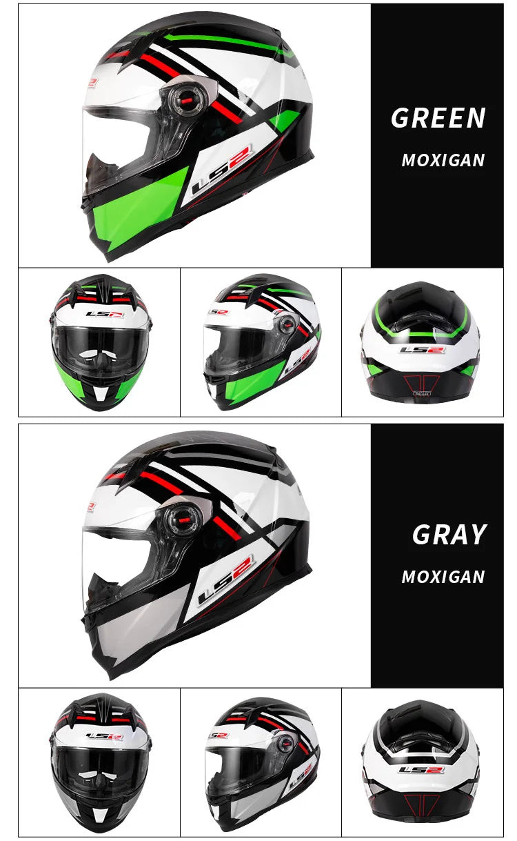 LS2 FF358 Full Face Motorcycle Helmet LS2 motocross racing helmets ECE certification