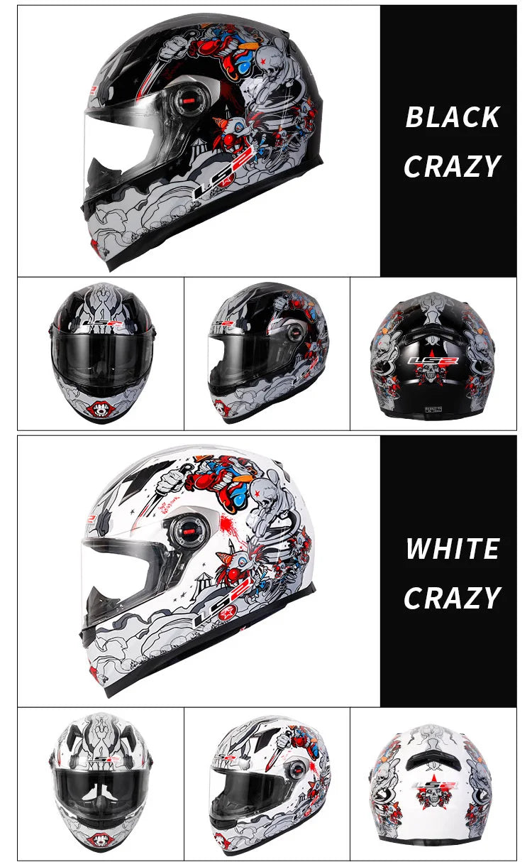 LS2 FF358 Full Face Motorcycle Helmet LS2 motocross racing helmets ECE certification