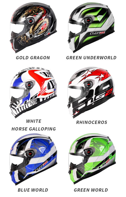 LS2 FF358 Full Face Motorcycle Helmet LS2 motocross racing helmets ECE certification