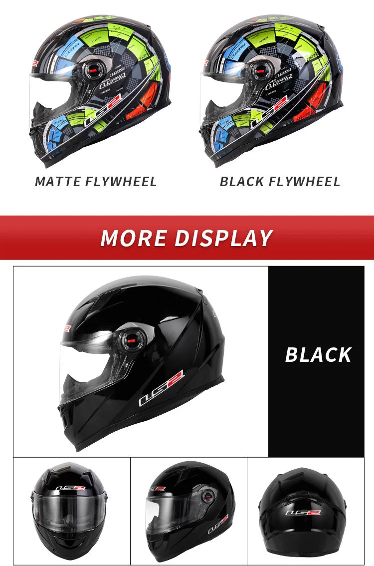 LS2 FF358 Full Face Motorcycle Helmet LS2 motocross racing helmets ECE certification