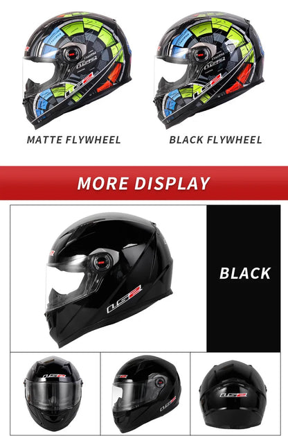 LS2 FF358 Full Face Motorcycle Helmet LS2 motocross racing helmets ECE certification