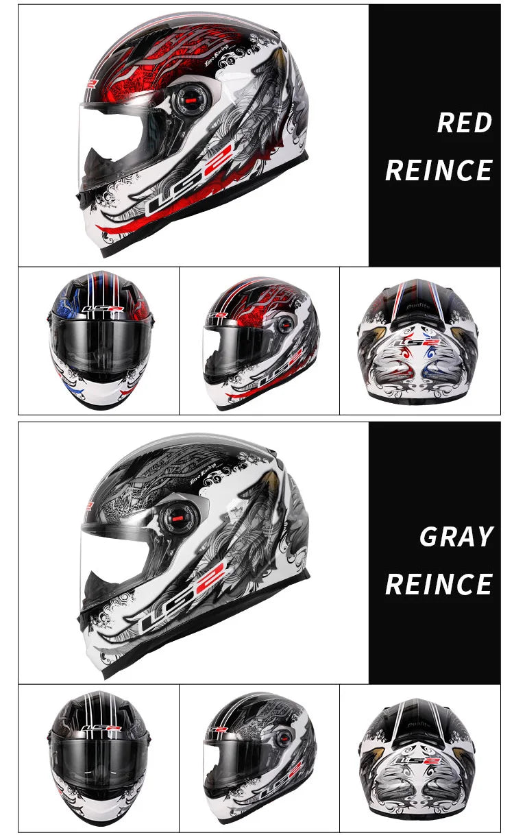 LS2 FF358 Full Face Motorcycle Helmet LS2 motocross racing helmets ECE certification