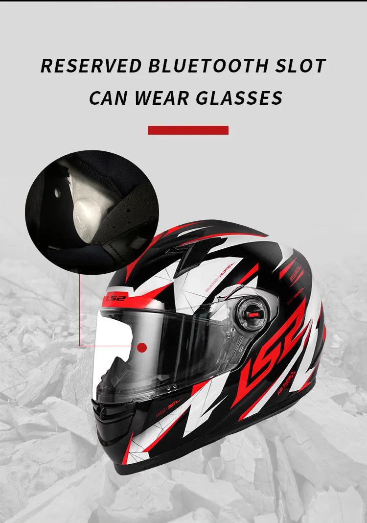 LS2 FF358 Full Face Motorcycle Helmet LS2 motocross racing helmets ECE certification