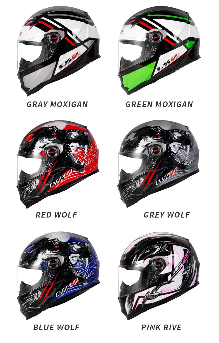 LS2 FF358 Full Face Motorcycle Helmet LS2 motocross racing helmets ECE certification