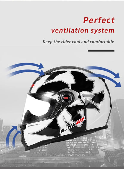 LS2 FF358 Full Face Motorcycle Helmet LS2 motocross racing helmets ECE certification