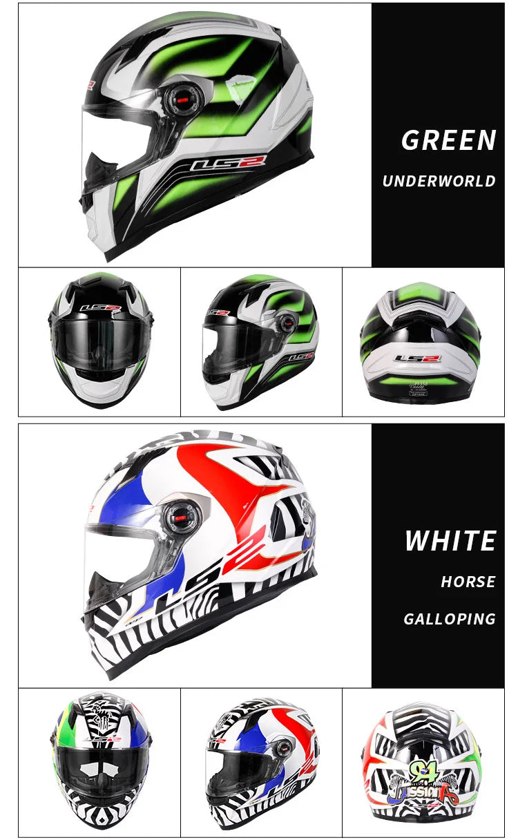 LS2 FF358 Full Face Motorcycle Helmet LS2 motocross racing helmets ECE certification