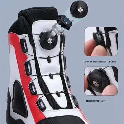 JG-Wolf Waterproof Motorcycle Boots Men Women Off-road Adventure Motorbike Boots Casual Riding Shoes Leather Motorcyclist Shoes