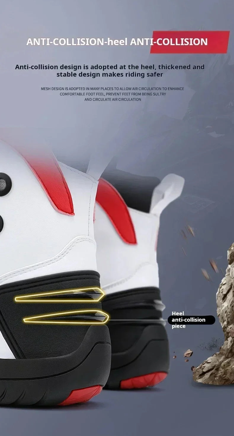 JG-Wolf Waterproof Motorcycle Boots Men Women Off-road Adventure Motorbike Boots Casual Riding Shoes Leather Motorcyclist Shoes