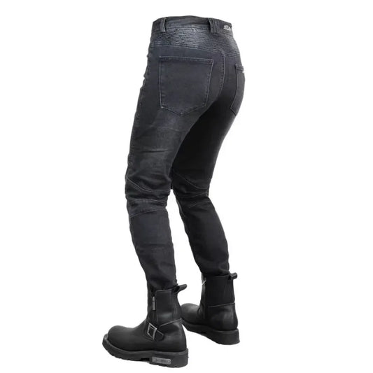 Women's Motorcycle Jeans for All-Year Riding - Classic Style with CE Protection