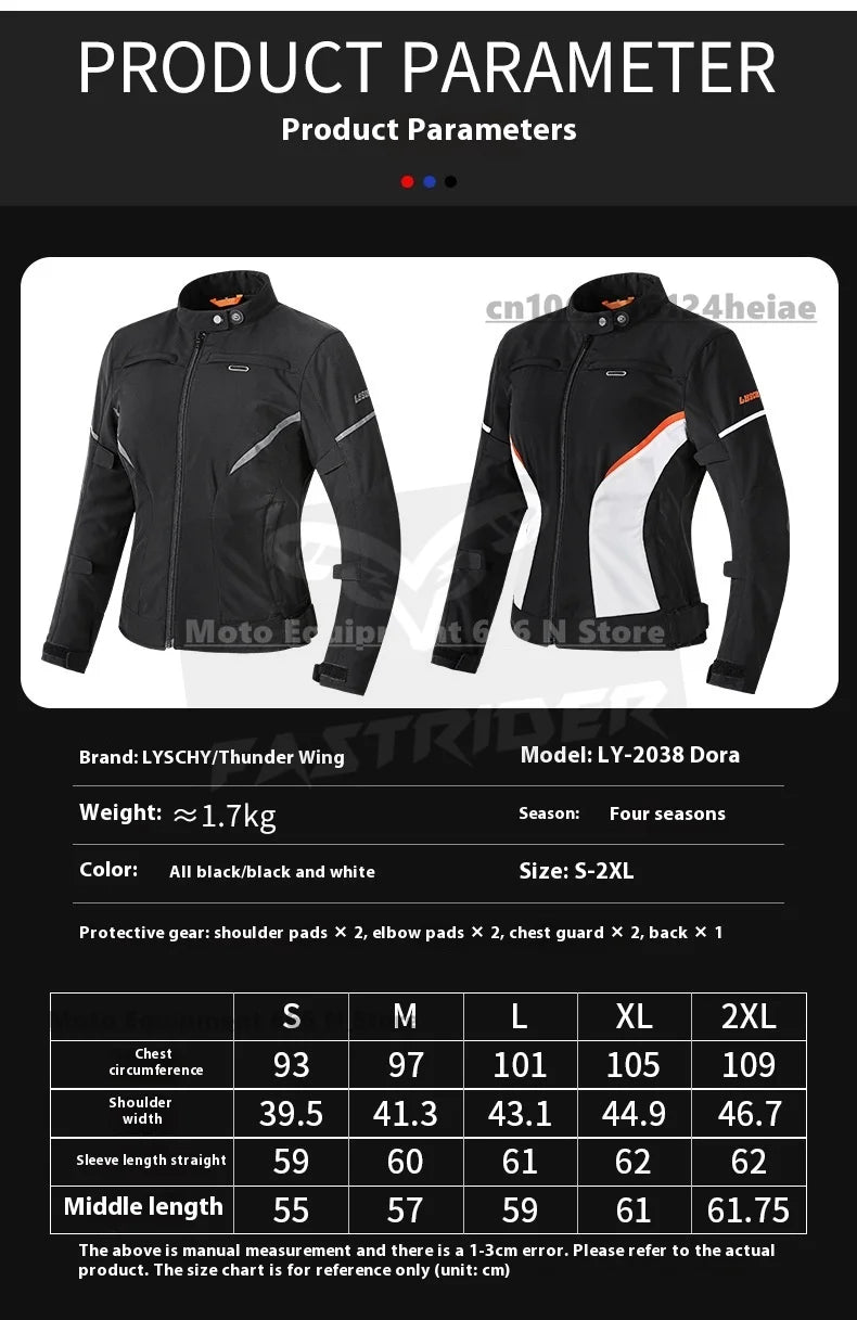 LYSCHY Women's Motorcycle Jacket