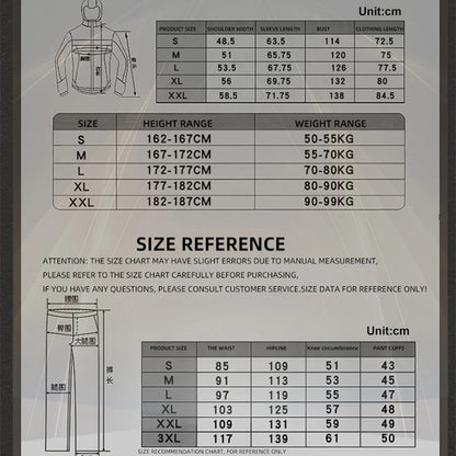 RICHA Moottoripyöräpuku - CE-Suojattu Vedenpitävä 10000mm Takki ja Housut