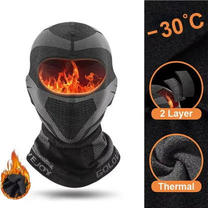 Balaclava Motorcycle Face Mask for Autumn and Winter, Windproof and Warm Protection for Men and Women, Outdoor Use, Cold-Resistant Face Mask