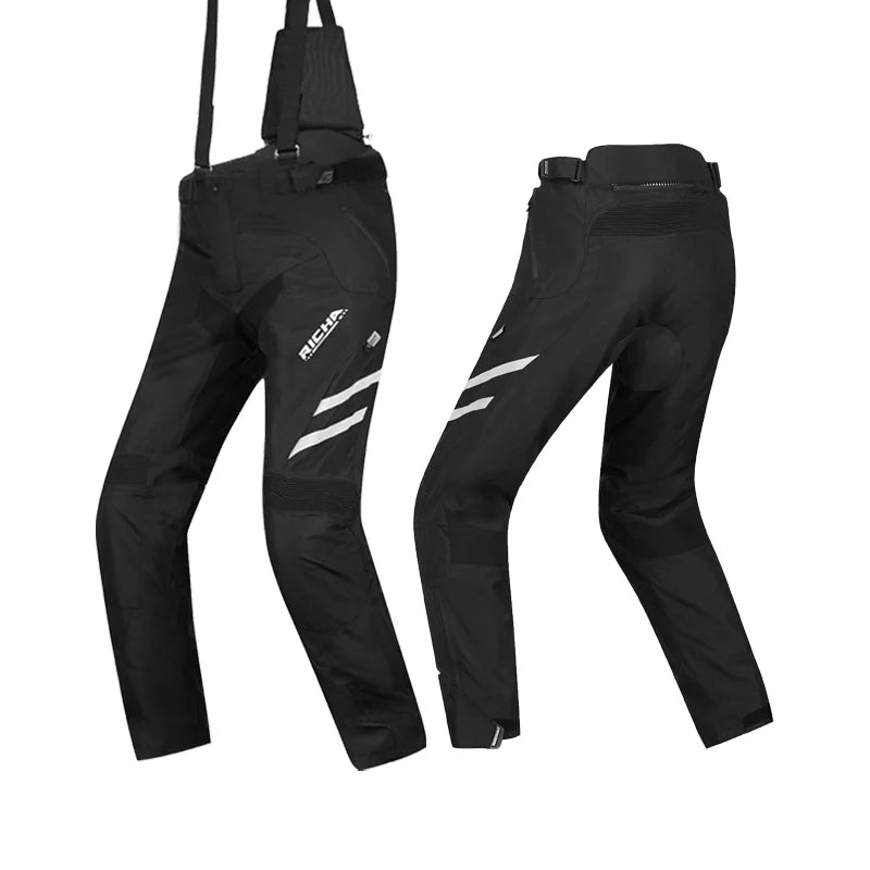 RICHA Moottoripyöräpuku Talveen - CE-Suojattu Vedenpitävä Takki ja Housut