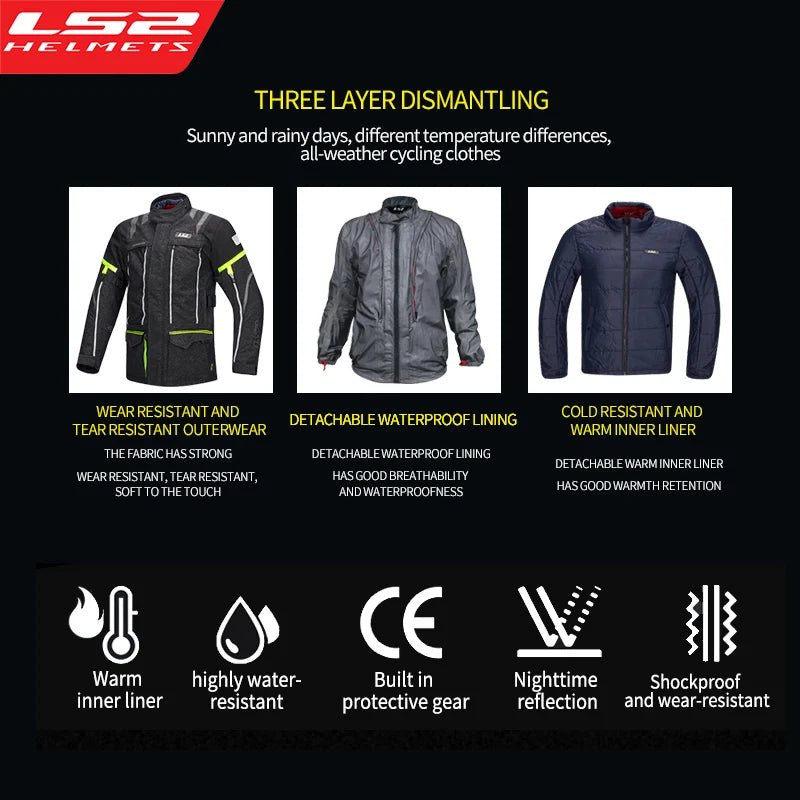 LS2 Unisex Motorcycle Jacket