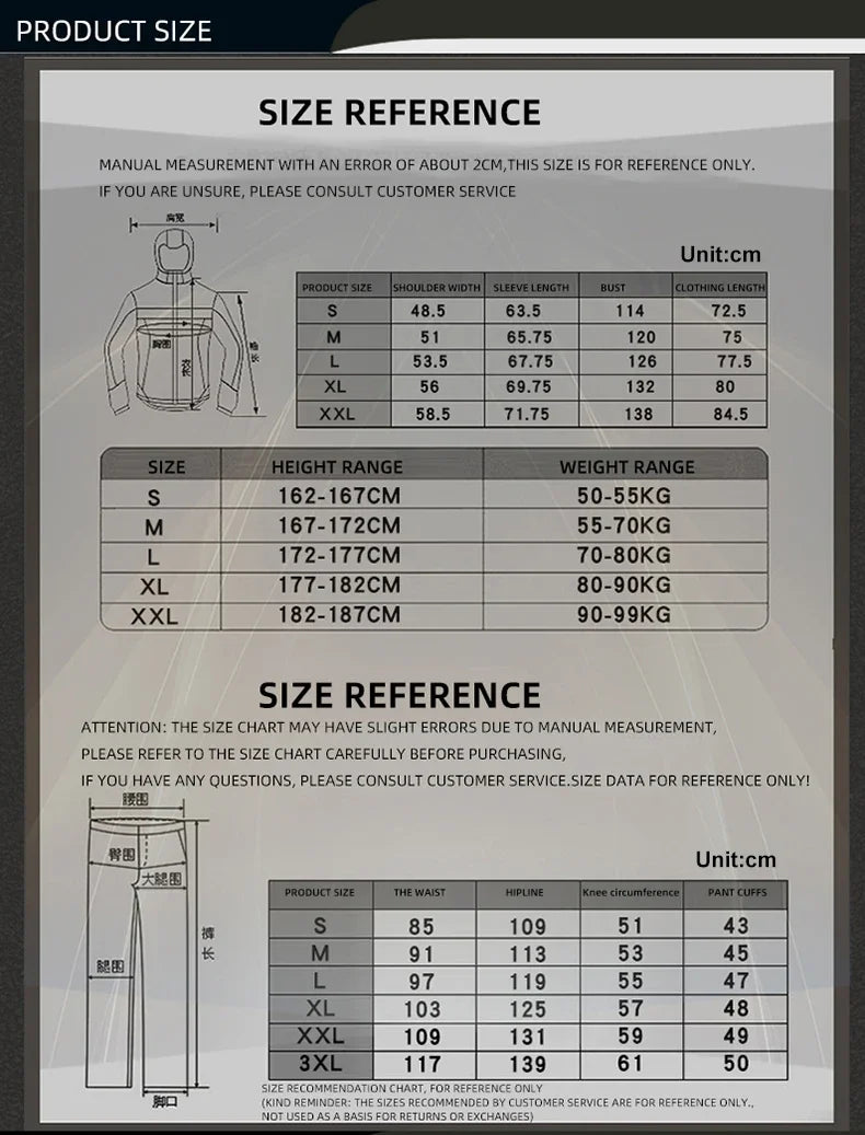 RICHA Moottoripyöräpuku Talveen - CE-Suojattu Vedenpitävä Takki ja Housut