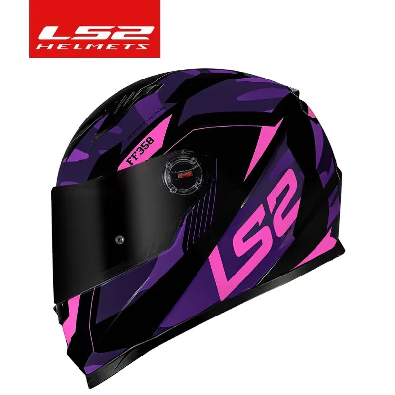 LS2 FF358 Full Face Motorcycle Helmet LS2 motocross racing helmets ECE certification