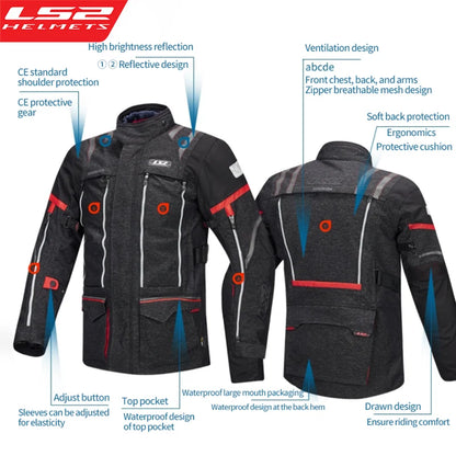 LS2 Unisex Motorcycle Jacket