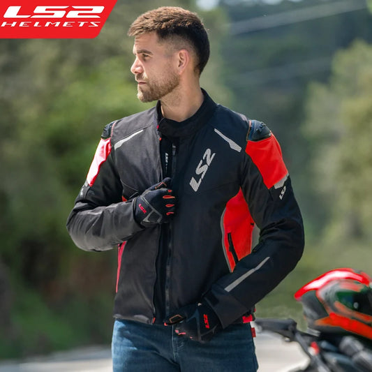 Alkuperäinen LS2-moottoripyörätakki LS2 ZOOM Talvi Lämmin Vedenpitävä  Hengittävä Moottoripyörätakki Miehille ja Naisille CE Certificate 