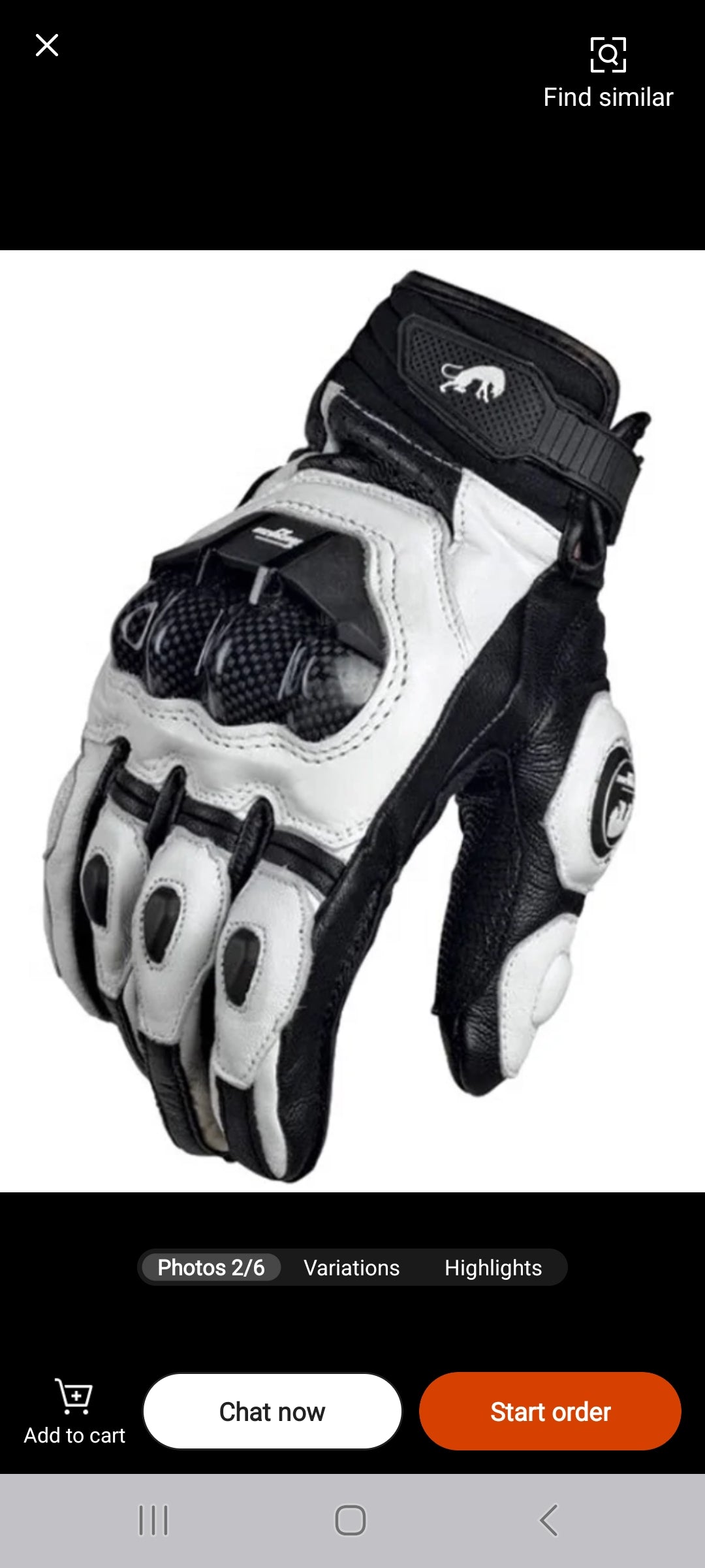 Furigan Leather Motorcycle Gloves
